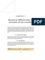 Numerical differentiation of functions of two variables