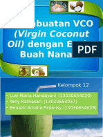 Pembuatan Virgin Coconut Oil Dengan Enzim Buah Nanas