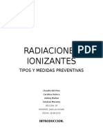 Tipos de radiaciones ionizantes y medidas preventivas