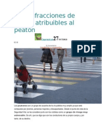 Diez Infracciones de Tráfico Atribuibles Al Peatón