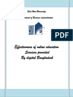 Effectiveness of Online Education Services Provided by Digital Bangladesh