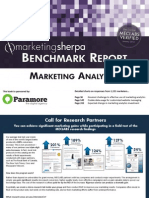 Marketing Analytics Benchmark Report