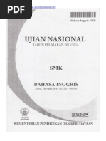 Download Naskah Soal UN Bahasa Inggris SMK 2014 Paket 1 by Muhammad FunDay SN282495163 doc pdf