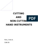 Cutting AND Non-Cutting Hand Instruments: Plata, Jimbo B. DDM 2B