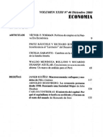 Análisis de la economía peruana desde 1950