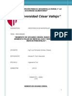 Momento de Segundo Orden. Radio de Giro. Momento Polar de Inercia. Ejes y Momento de Inercia Principales