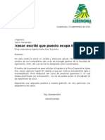 Carta de Solicitud