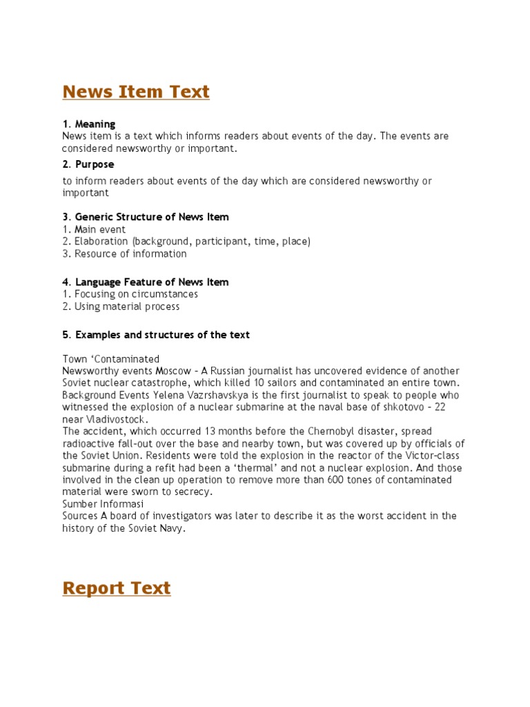 What Is News Item And Example Know It Info