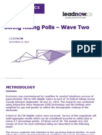 Environics - Leadnow Swing Riding Poll Wave Two Report - Sept 22