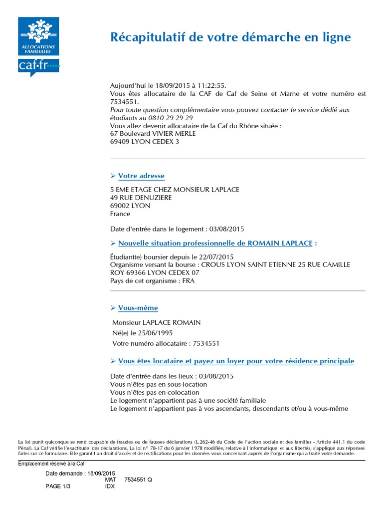 L'Attestation de Loyer | PDF | Logement | Gouvernement