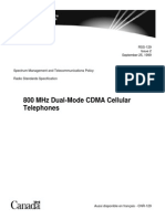 RSS-129 [800 MHz Dual-Mode CDMA Cellular Telephones]