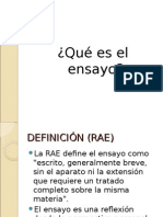 Ppt El Ensayo