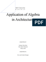 Application of Algebra in Architecture