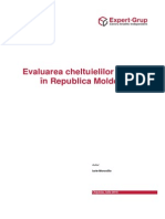 Evaluarea Cheltuielilor Publice in Republica Moldova