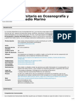 Máster Universitario en Oceanografía y Gestión Del Medio Marino (ETSECCPB) PDF
