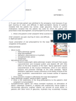 Narrow Angle Glaucoma Drug Interaction Case