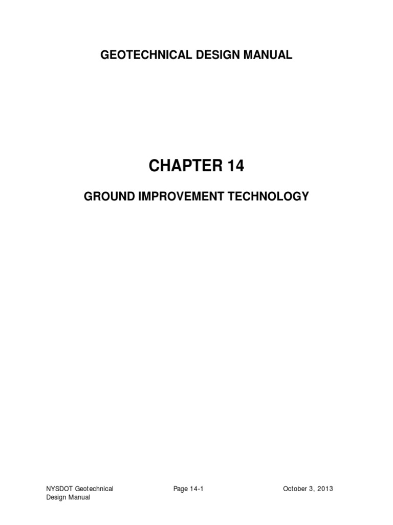 GDM Ch-14 Ground Improvement | PDF | Geotechnical Engineering | Drainage