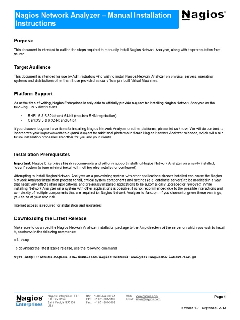 Nagios Network Analyzer Installation Guide | PDF | Web Server ...