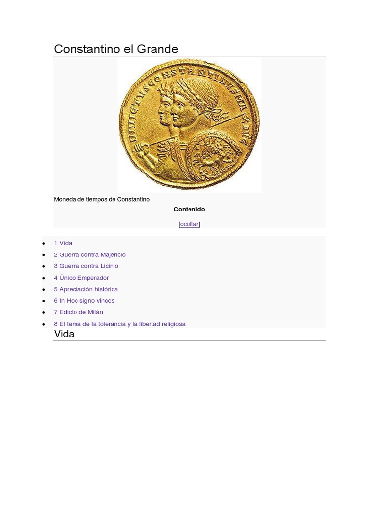 Constantino El Grande | PDF | Constantino el grande | imperio Romano
