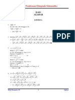 Solusi Latihan Materi Aljabar Versi 3