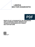 Liberia Forest Sector Diagnostic - Results of A Diagnostic On Advances and Learning From Liberia's Six Years of Experience in Forest Sector Reform