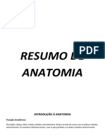 Resumo de Anatomia