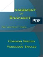 Management of Snakebites