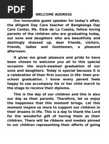 Welcome Address