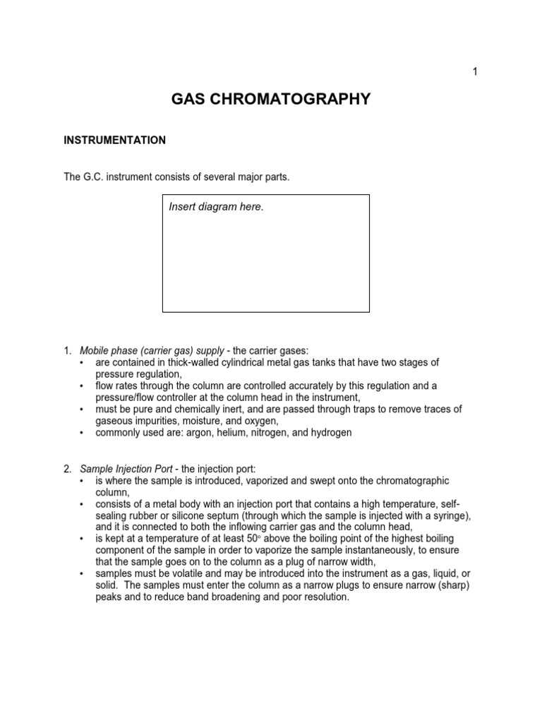 (6.) Chromatography Lecture Notes PDF Chromatography Gas Chromatography