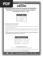 SIMULACRO TIPO SAN MARCOS 