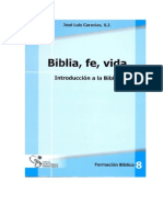 Caravias Biblia Fe Vida Introduccic3b3n a La Biblia