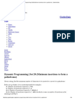 Minimum Insertions to Form Palindrome