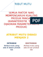 Atribut Mutu Pangan