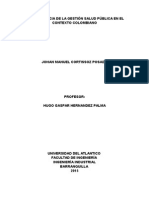 gestion de la salud publica en colombia