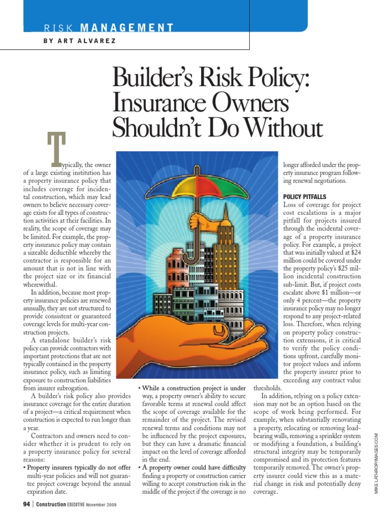 Essential Builder's Risk Insurance Guide | PDF | Finance & Money Management
