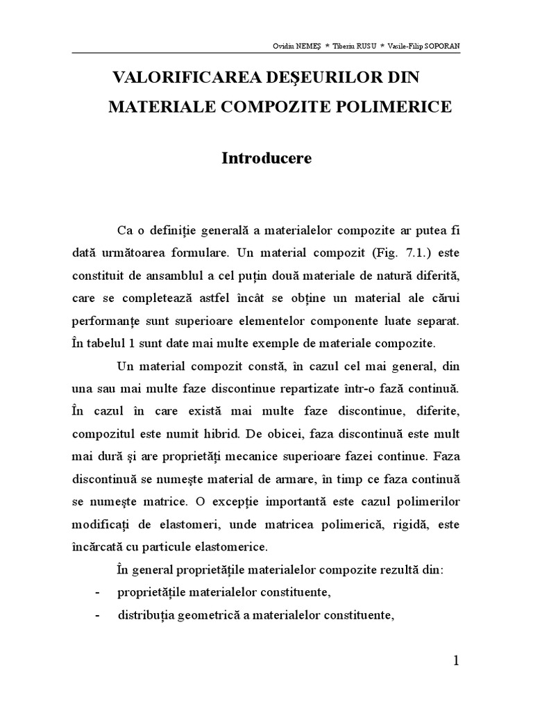 C13 - Reciclarea Materialelor Compozite | PDF