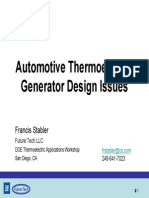 Automotive Thermoelectric Generator Design Issues