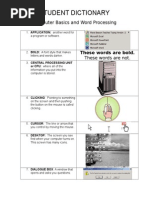 Student Dictionary - Basics and Word
