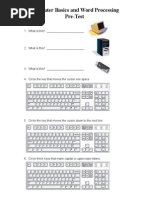 Adult Computer and Employment Skills Pretest