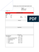 Formulir Asuhan Gizi