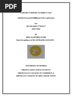 Download A PROJECT REPORT ON DIRECT TAXdocx by rani26oct SN282589608 doc pdf