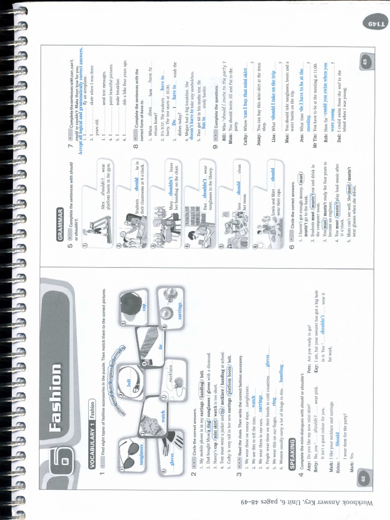Workbook Unit 6 | PDF