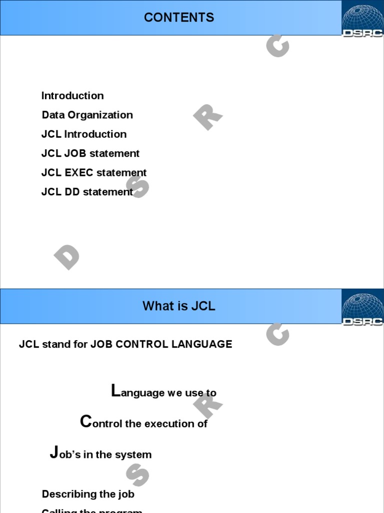 JCL Training (7 Days) | PDF | Computer Programming | Software Engineering