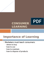 Consumer Learning
