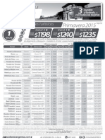 Tarifario Colonia Primavera 2015