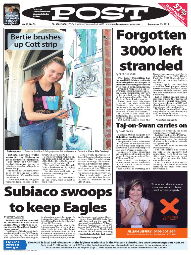 POST Newspaper For 26th of September, 2015 | PDF | Transport