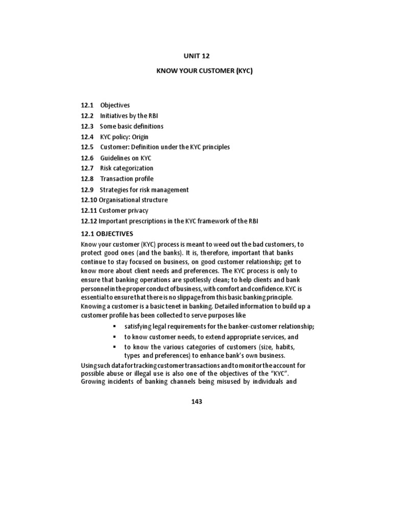 KYC Guidelines for Banks | PDF | Money Laundering | Identity Document
