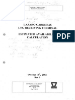 Lazaro Cardenas LNG Terminal Availability Calculation