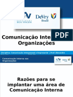 Comunicação Interna Nas Organizações