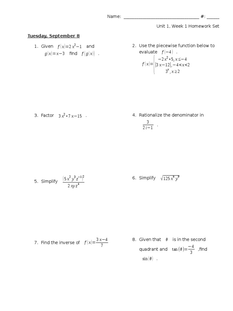 U1 Week1 HW | PDF